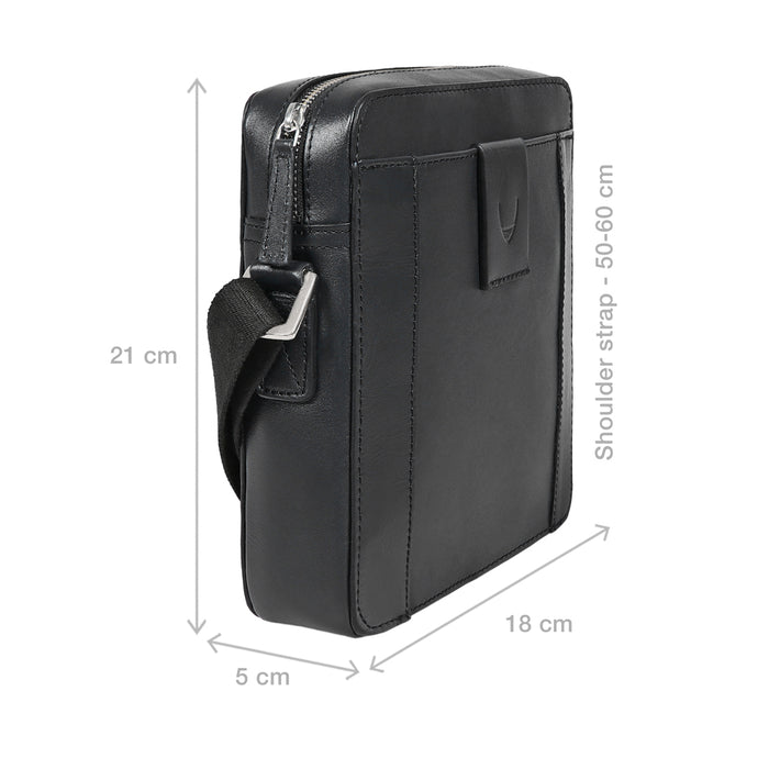 Messi 02 Sb Black Leather  Crossbody