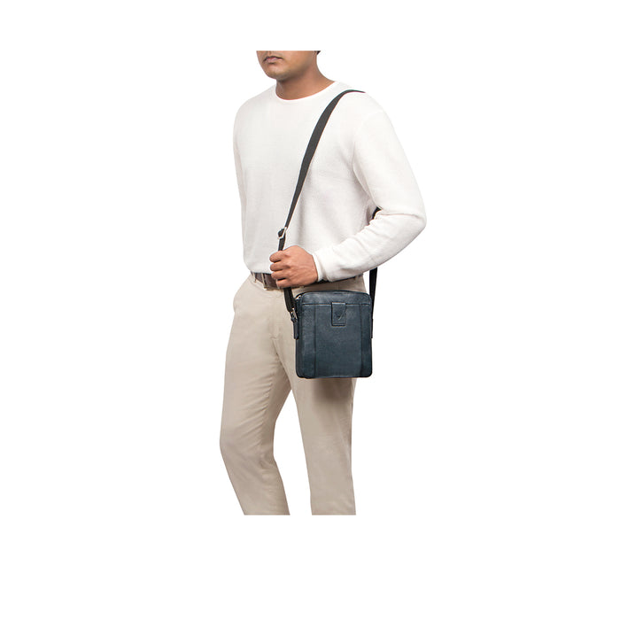 Messi 02 Sb Blue Leather  Crossbody
