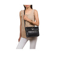 Meudoza 02 Black Leather Crossbody