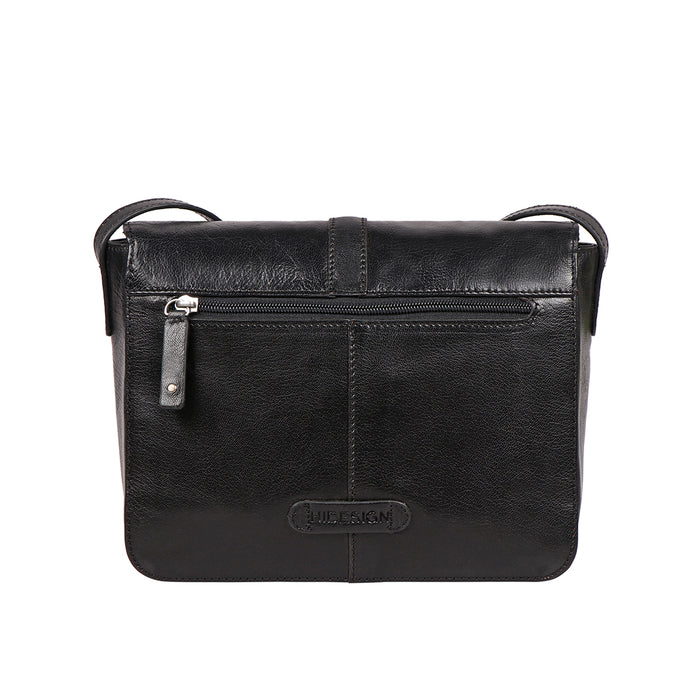 Meudoza 02 Black Leather Crossbody