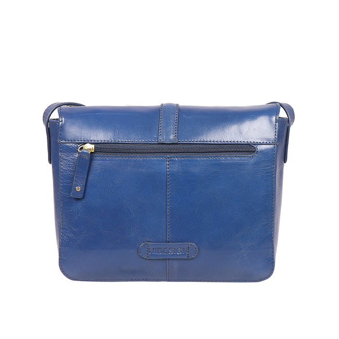 Meudoza 02 Blue Leather Crossbody