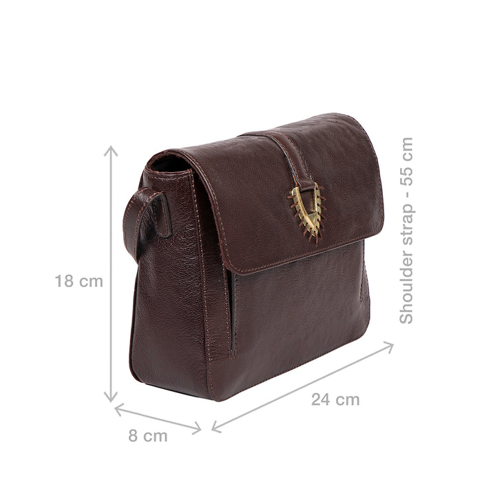 Meudoza 02 Brown Leather Crossbody