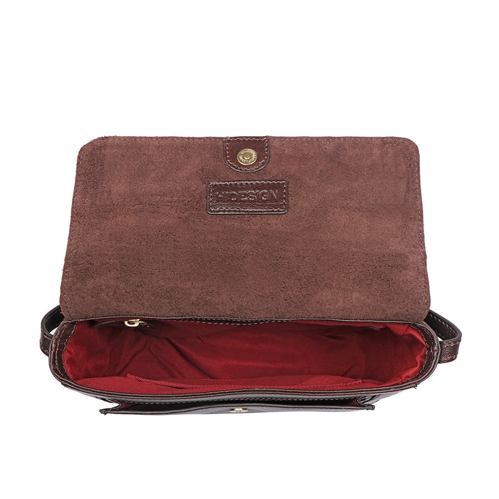 Meudoza 02 Brown Leather Crossbody