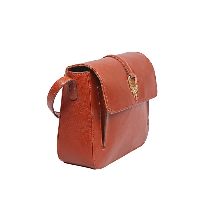 Meudoza 02 Tan Leather Crossbody