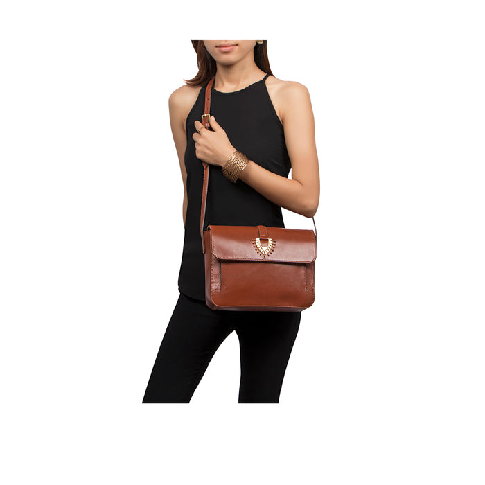 Meudoza 02 Tan Leather Crossbody