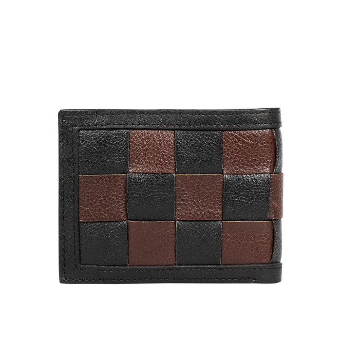 Mezcal W2 Black Leather Bi-Fold Wallet
