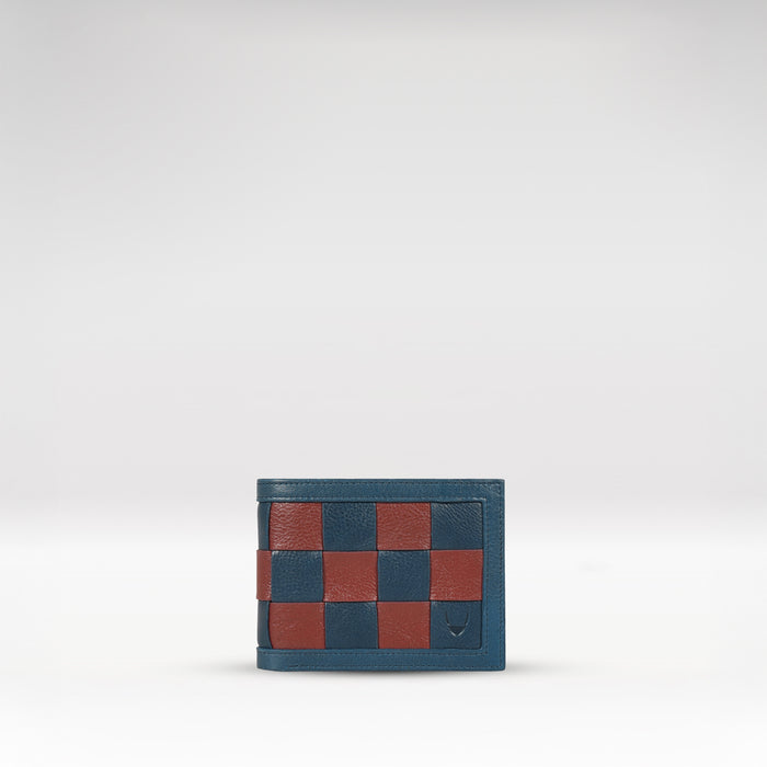 Mezcal W2 Blue Leather Bi-Fold Wallet