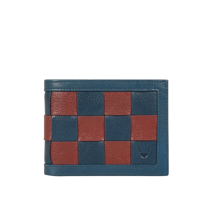 Mezcal W2 Blue Leather Bi-Fold Wallet