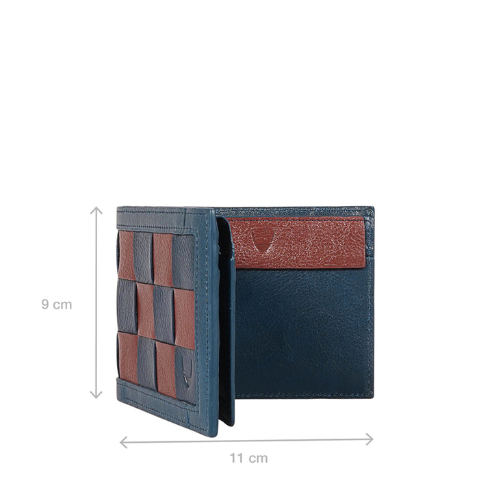 Mezcal W2 Blue Leather Bi-Fold Wallet