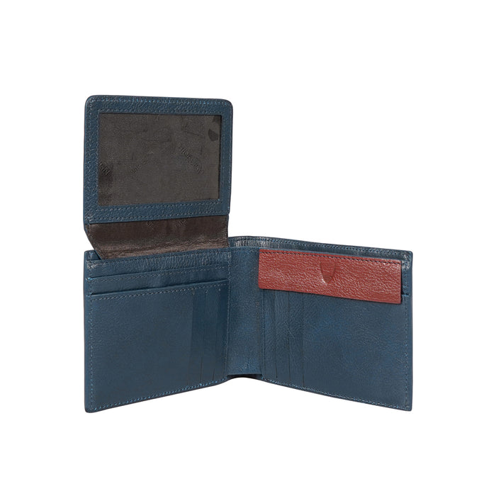 Mezcal W2 Blue Leather Bi-Fold Wallet