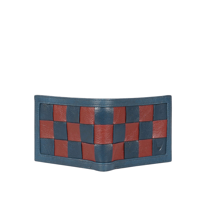 Mezcal W2 Blue Leather Bi-Fold Wallet