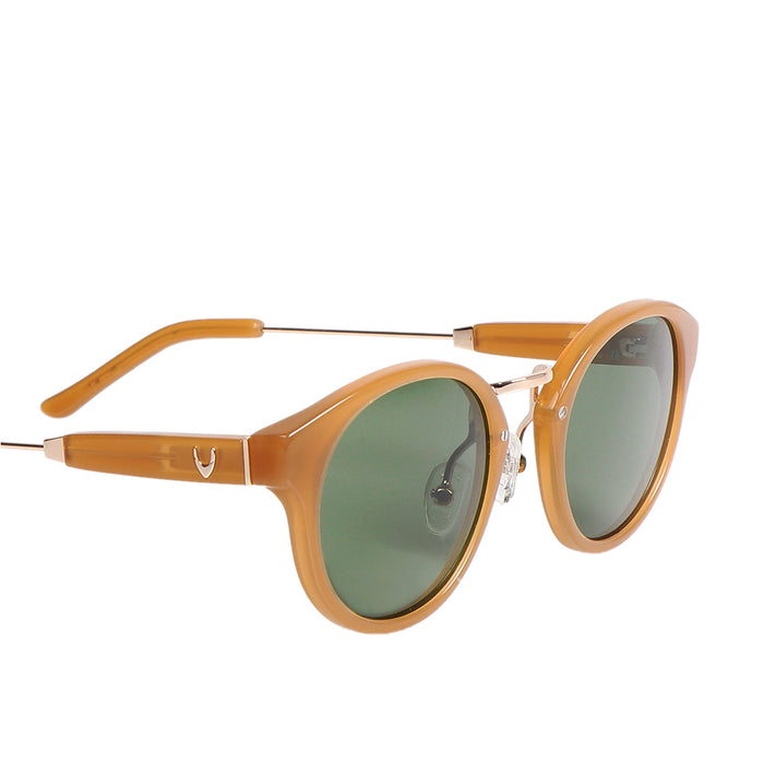 Miami Women's Brown Round Sunglasses