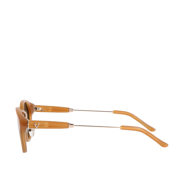 Miami Women's Brown Round Sunglasses