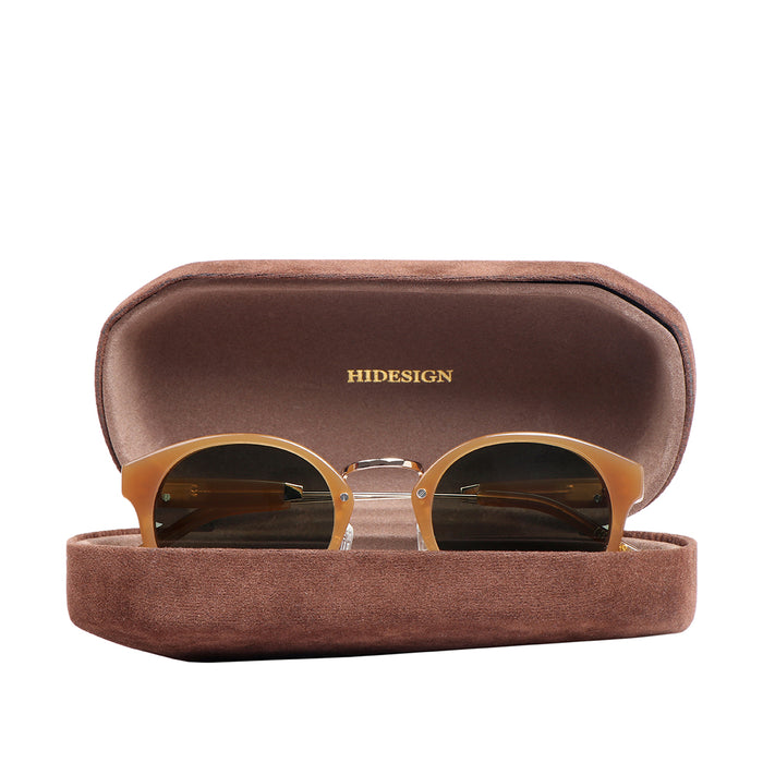 Miami Women's Brown Round Sunglasses