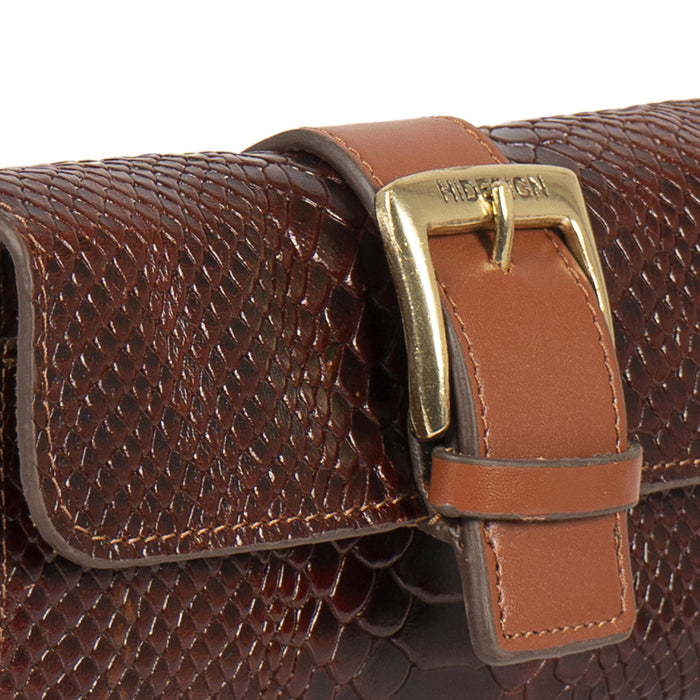 Mila 04 Brown Leather Sling Wallet