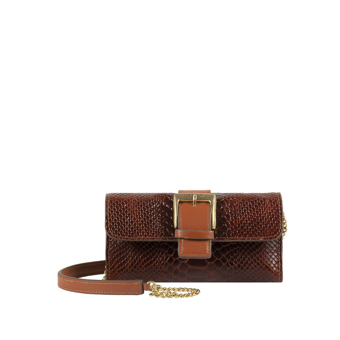 Mila 04 Brown Leather Sling Wallet