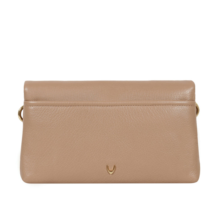 Milos-01 Nude Leather Shoulder Bag