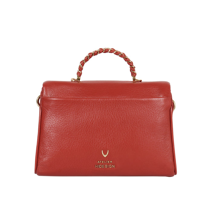 Milos-02 Red Leather Shoulder Bag