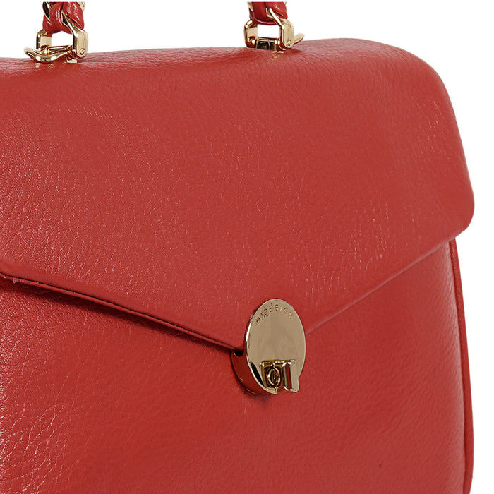 Milos-02 Red Leather Shoulder Bag