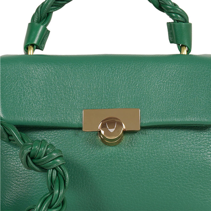 Milos-04 Green Leather Shoulder Bag