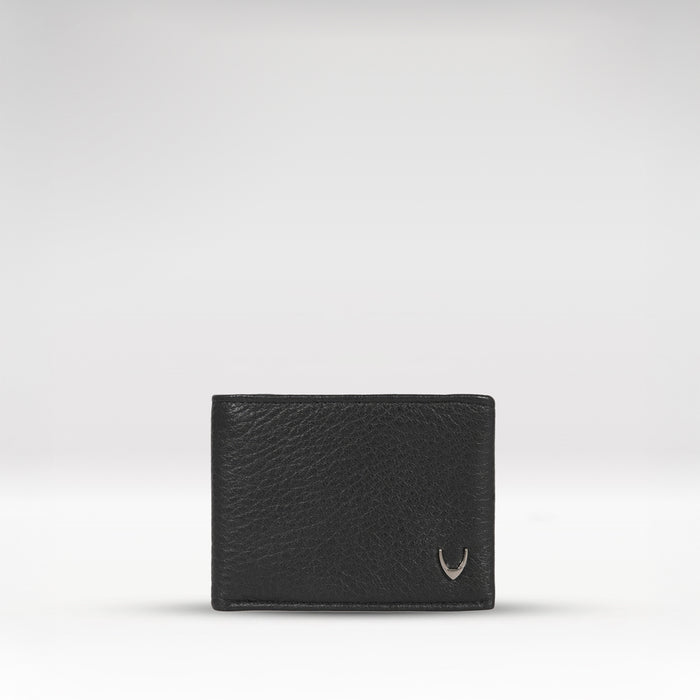 Milos W2 Black Leather Bi-Fold Wallet