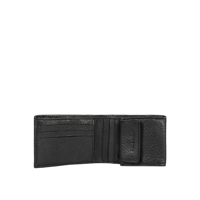 Milos W2 Black Leather Bi-Fold Wallet