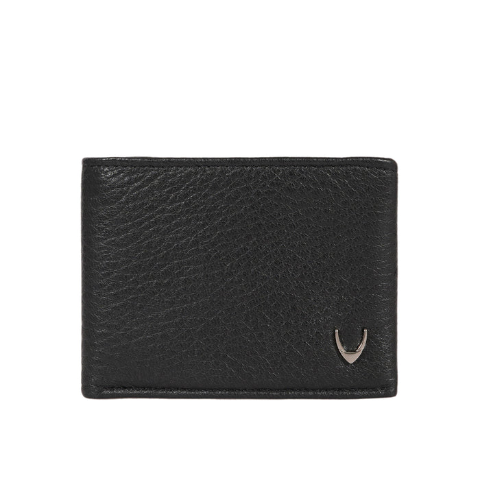 Milos W2 Black Leather Bi-Fold Wallet