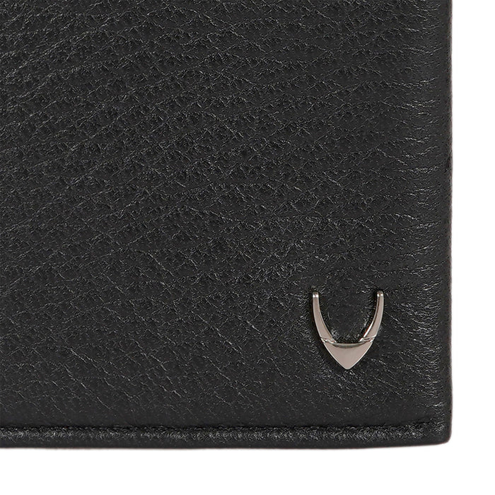 Milos W2 Black Leather Bi-Fold Wallet