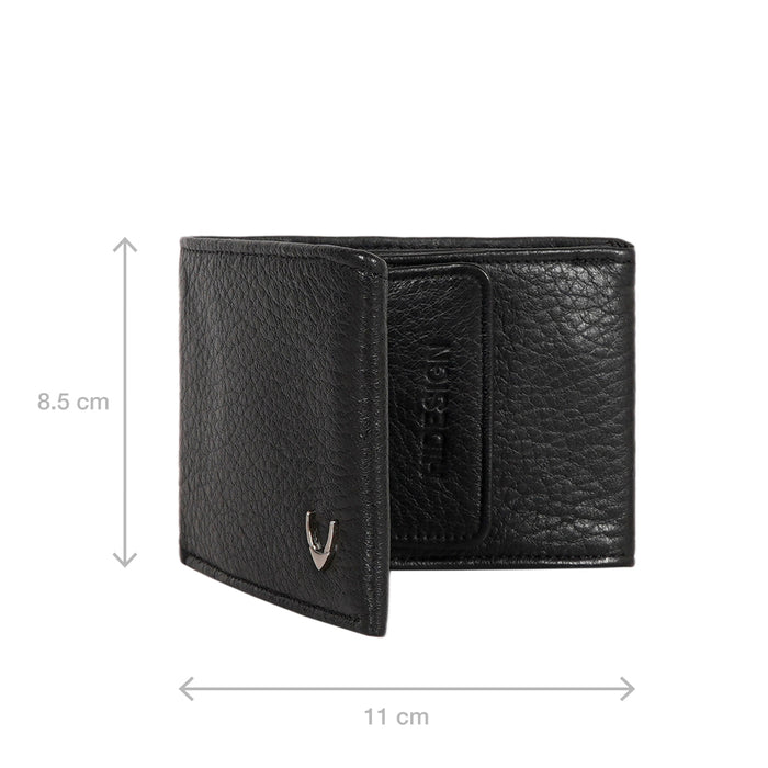 Milos W2 Black Leather Bi-Fold Wallet