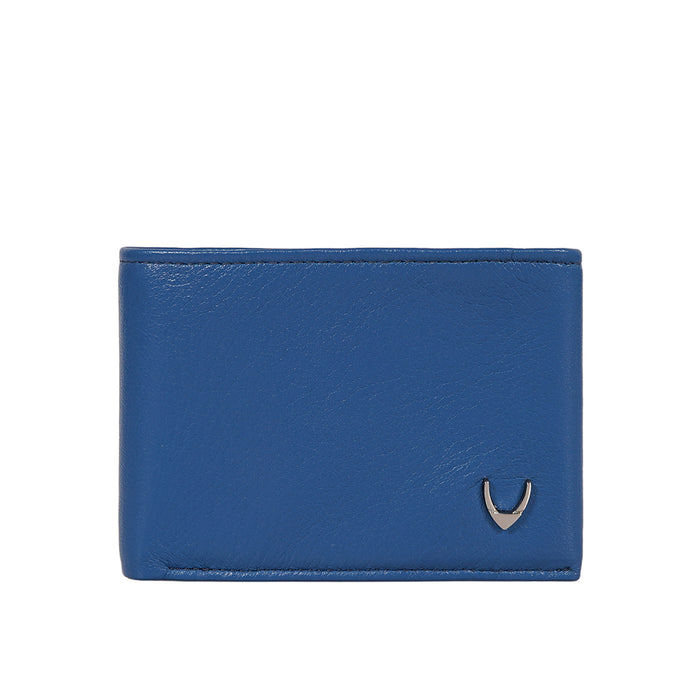 Milos W2 Blue Leather Bi-Fold Wallet