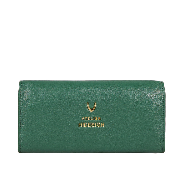 Milos W3 Green Leather Bi-Fold Wallet