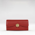Milos W3 Red Leather Bi-Fold Wallet