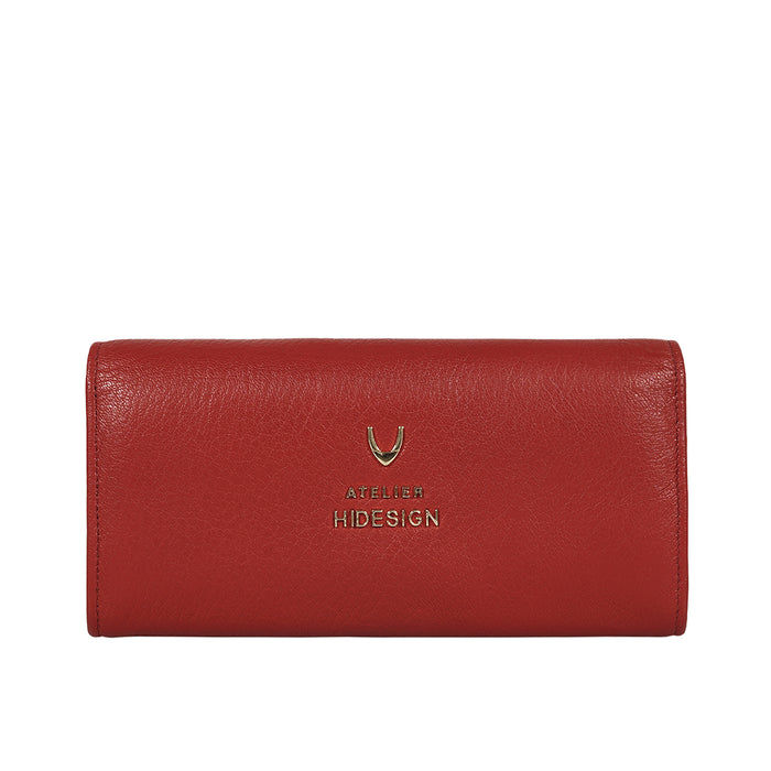 Milos W3 Red Leather Bi-Fold Wallet