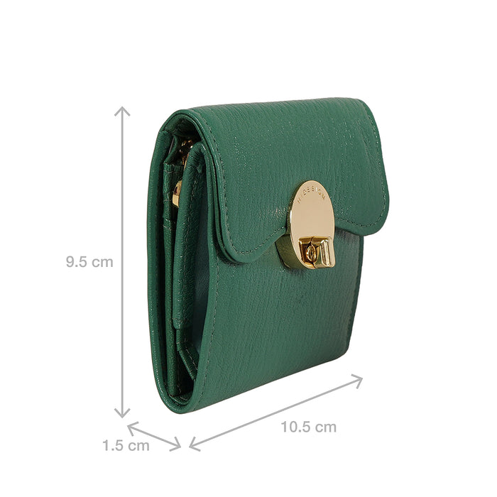 Milos W4 Green Leather Bi-Fold Wallet
