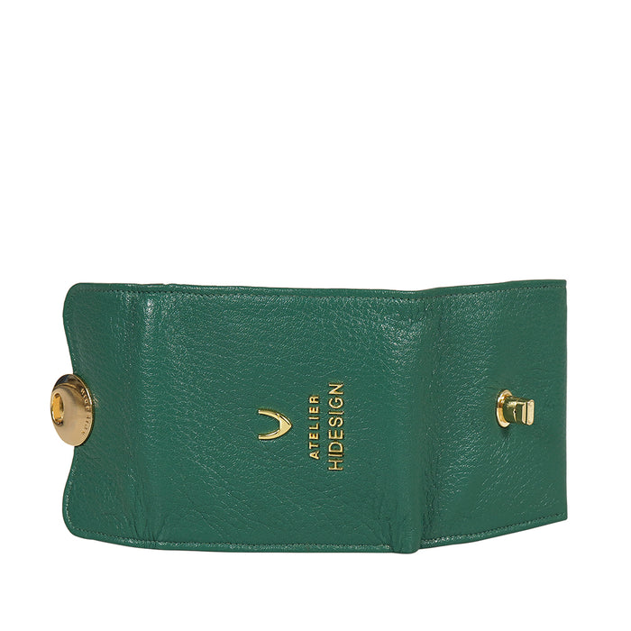 Milos W4 Green Leather Bi-Fold Wallet