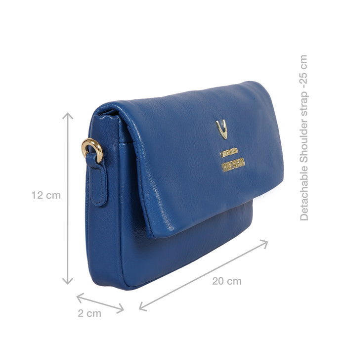 Milos W5 Blue Leather Sling Wallet