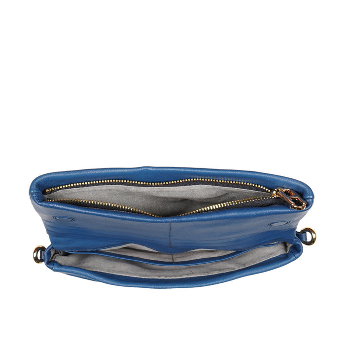 Milos W5 Blue Leather Sling Wallet