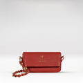 Milos W5 Red Leather Sling Wallet