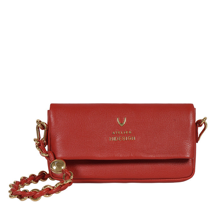 Milos W5 Red Leather Sling Wallet