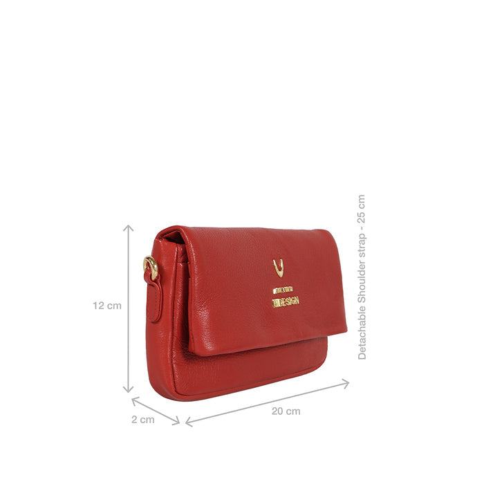 Milos W5 Red Leather Sling Wallet
