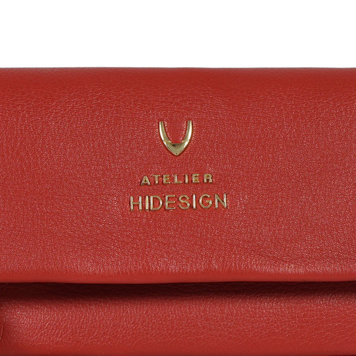 Milos W5 Red Leather Sling Wallet