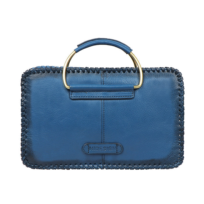 Mimosa 03 Blue Leather Satchel