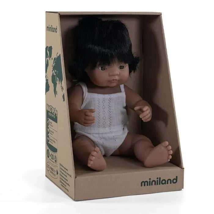 Miniland - Doll 38cm Hispanic Girl In Box