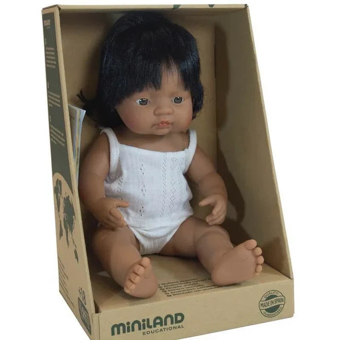 Miniland - Doll 38cm Hispanic Girl In Box