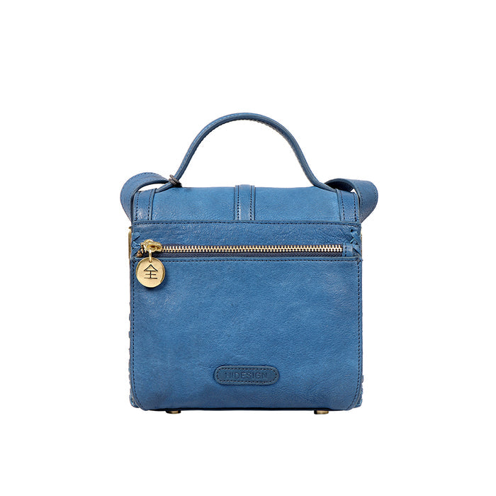 Mitzu 01 Blue Leather Sling Bag