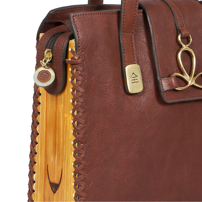 Mitzu 02 Brown Leather Tote Bag
