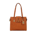 Mitzu 02 Orange Leather Tote Bag