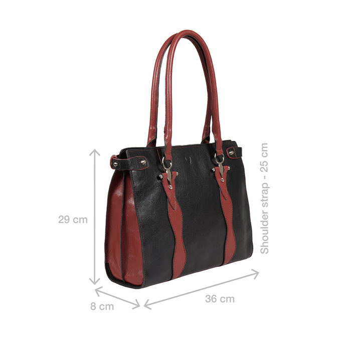 Miyu - 02 Black Leather Tote Bag