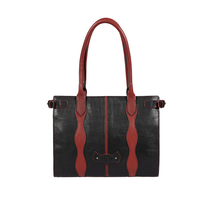 Miyu - 02 Black Leather Tote Bag