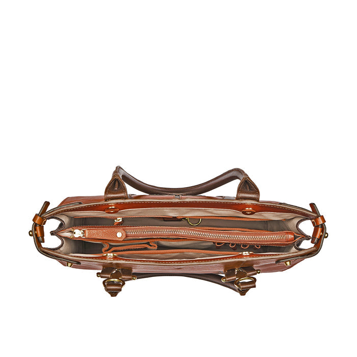 Miyu - 02 Brown Leather Tote Bag